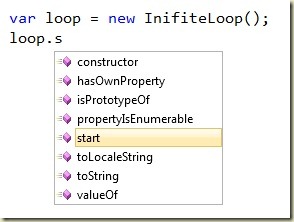 JavaScript Intellisense