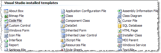 sorted items in vs2005