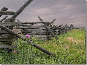 Autumn sky over Antietam battlefield 