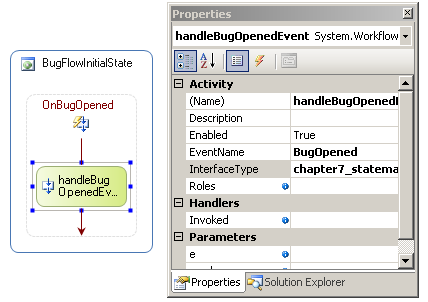 Setting up the HandleExternalEventActivity